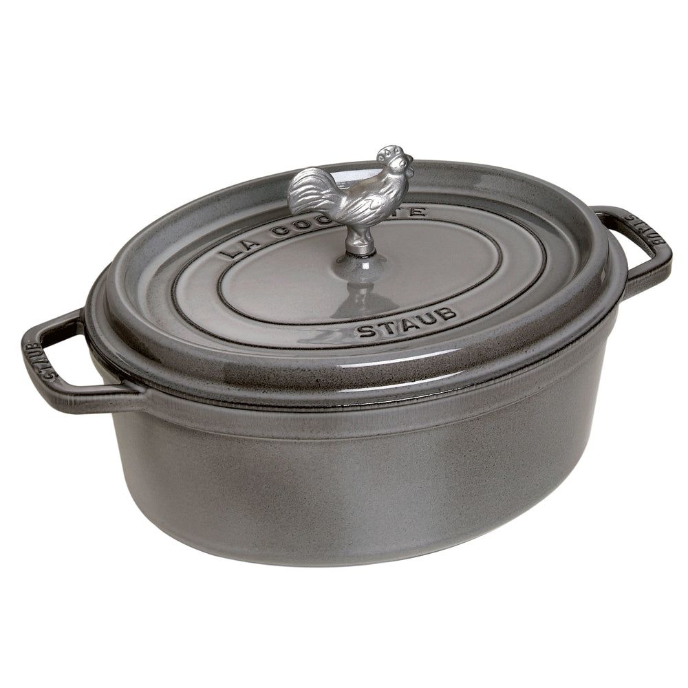 Staub 5.75-qt Coq au Vin Cocotte, Graphite Grey
