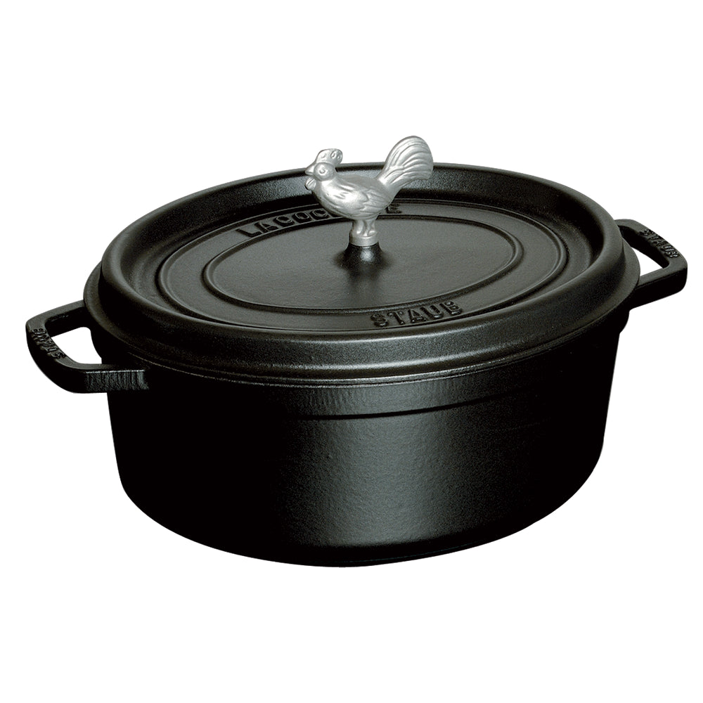 Staub 5.75-qt Coq au Vin Cocotte, Matte Black