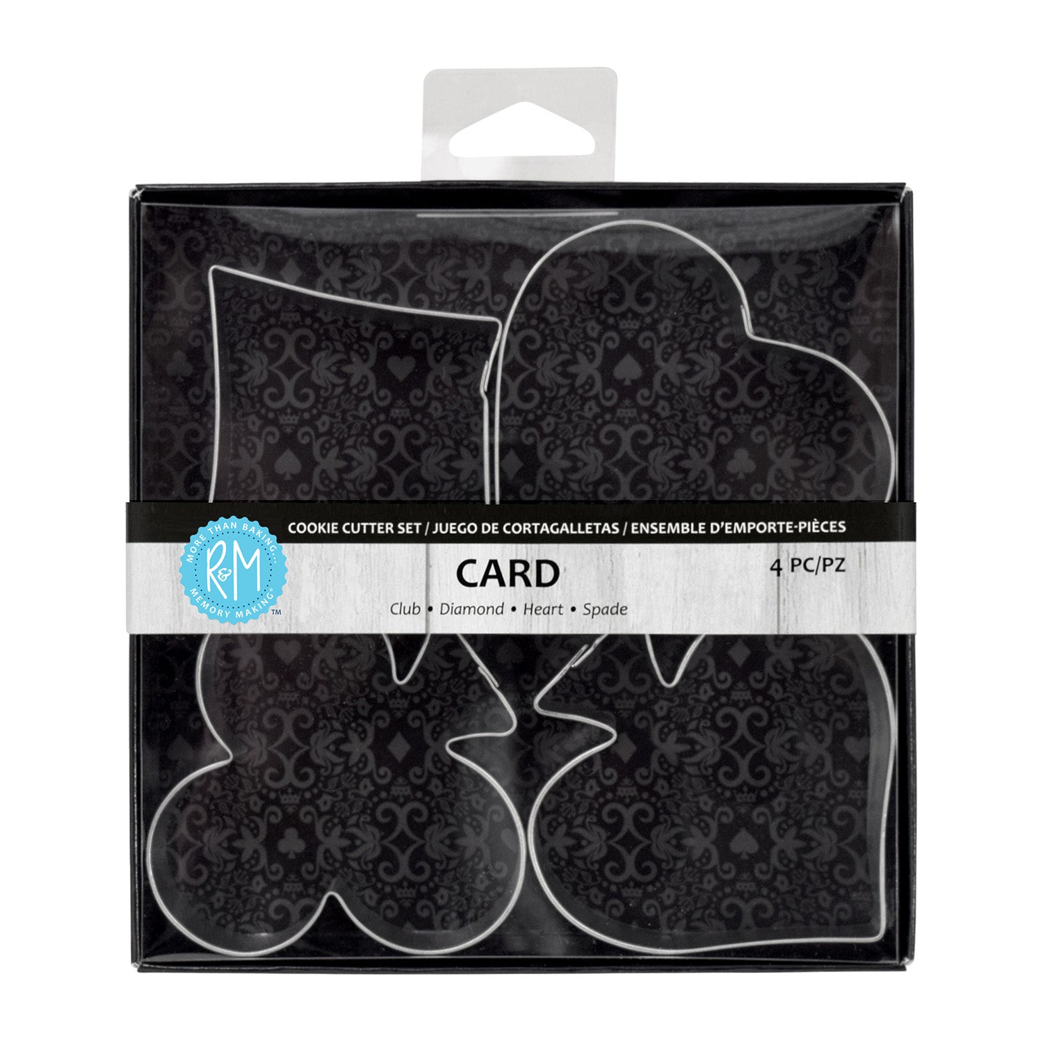 R&M International Casino Playing Card Theme 4 Piece Cookie Cutter Set