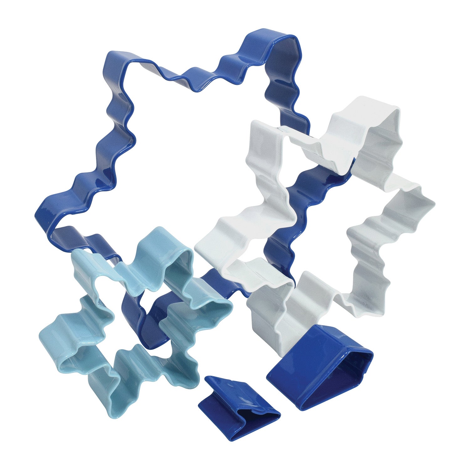 R&M International Color Snowflake 5 Piece Cookie Cutter Set