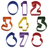 R&M International Color Numbers 9 Piece Cookie Cutter Set
