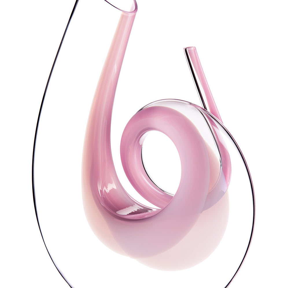 Riedel Curly Decanter, Pink