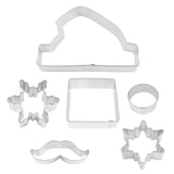 R&M International Santa Centerpiece 6 Piece Cookie Cutter Set