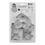 R&M International Santa Centerpiece 6 Piece Cookie Cutter Set