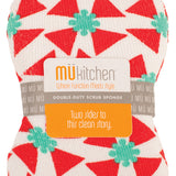 MU Kitchen Durable Microfiber Sponge with Scrubber