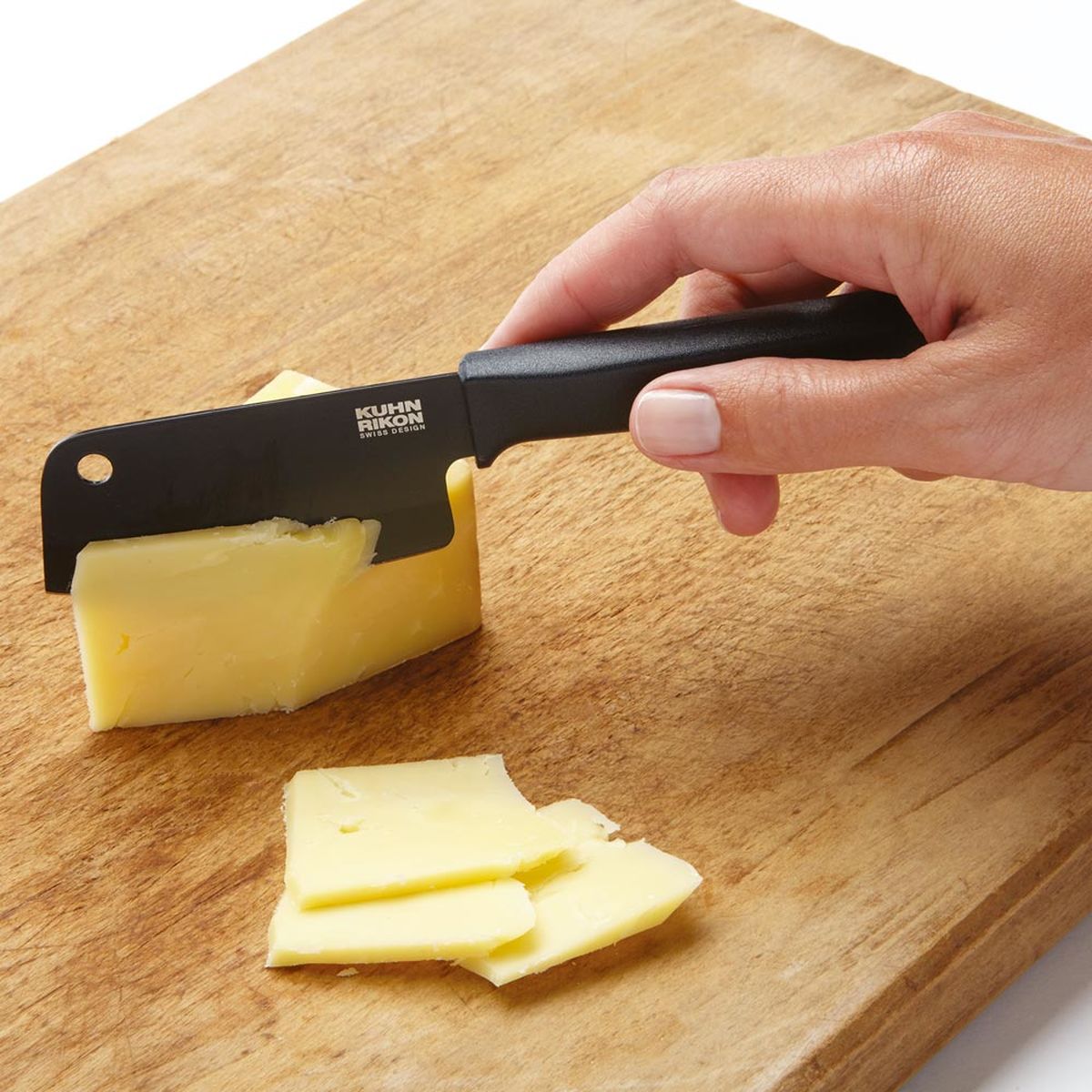 Kuhn Rikon Colori+ Cheese Knife Set of 3, Graphite