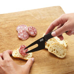 Kuhn Rikon Colori+ Cheese Knife Set of 3, Graphite