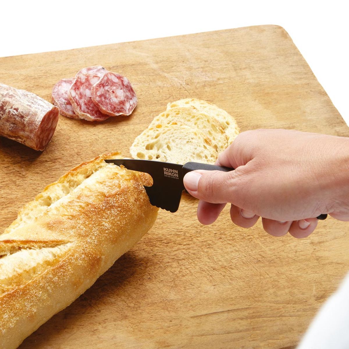 Kuhn Rikon Colori+ Cheese Knife Set of 3, Graphite