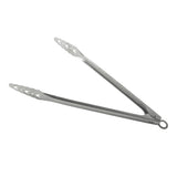 Kuhn Rikon Locking BBQ Tongs, 17.5-Inch, Stainless Steel