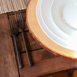 Fortessa Arezzo 2 Piece Serving Set, Boxed, Brushed Black