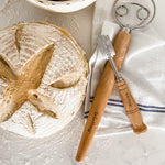Frieling Bread Lame Dough Scoring Blade w/Extra Blades and Cover, 7.5 Inch, Natural Wood Handle