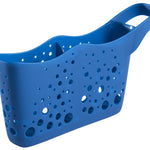 Hutzler Sponge Station Duo In Sink Sponge Caddy w/Drain Holes, Blue