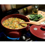 Emile Henry Flame Round Stewpot Dutch Oven, 4.2 Quart
