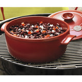 Emile Henry Flame Round Stewpot Dutch Oven, 5.5 Quart