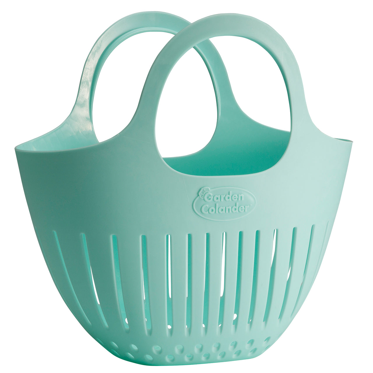 Hutzler Mini Garden Colander Garden Basket, Robins Egg Blue