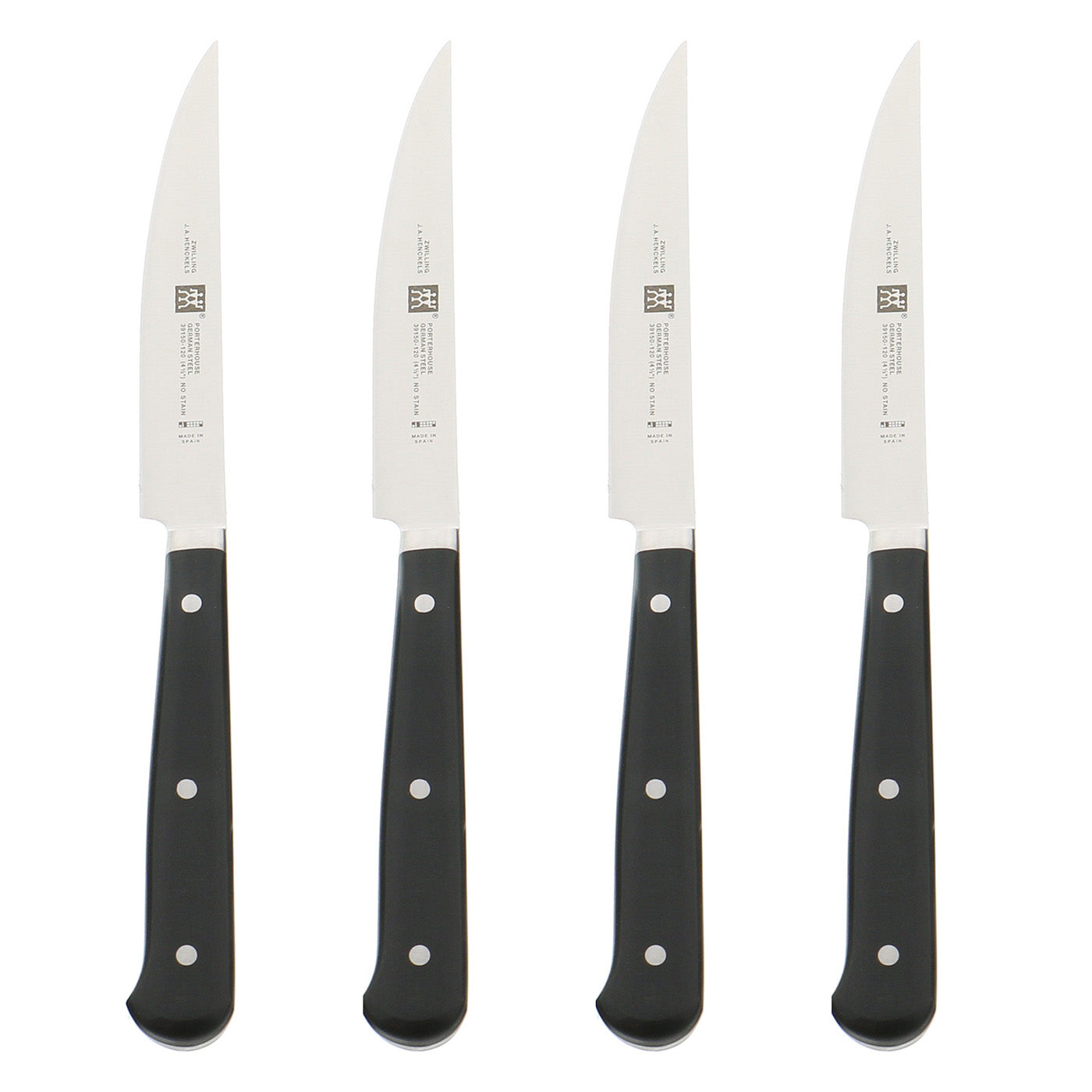 Zwilling J.A. Henckels Porterhouse 4-pc Steak Knife Set in Beechwood Box