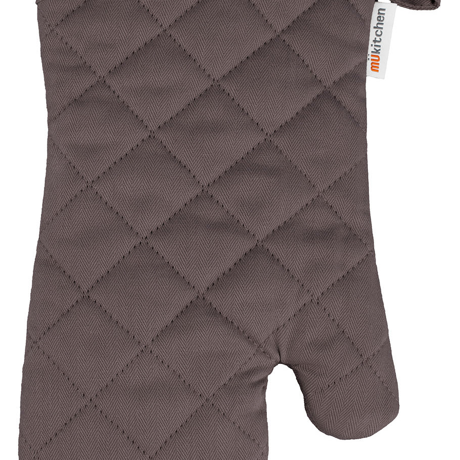 MU Kitchen 100% Cotton Terry-Lined Oven Mitt, 13-Inch