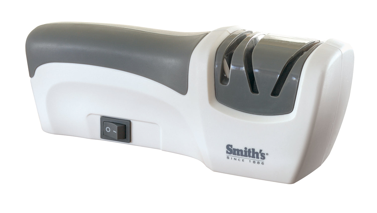 Kitchen IQ Essentials Compact Electric Knife Sharpener, White