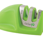 Kitchen IQ Edge Grip 2-Stage Knife Sharpener, Green