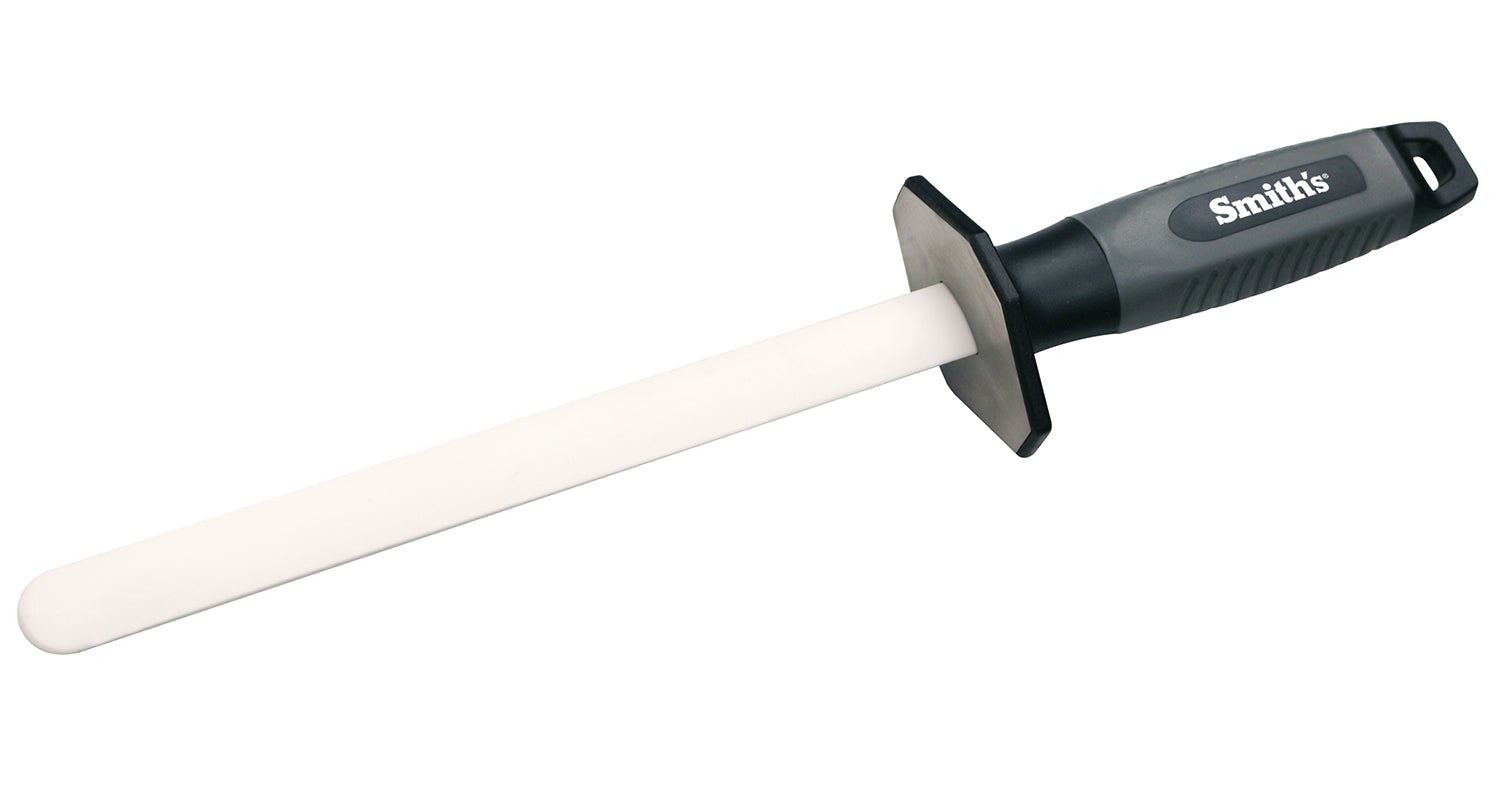 Kitchen IQ 8-Inch Oval Ceramic Rod Knife Sharpener