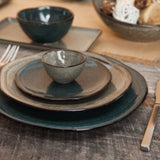 D&V Ston Porcelain Dinnerware Bowl, 7.5-Inch, Set of 3, Twilight
