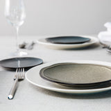 D&V Ston Porcelain Dinnerware Bowl, 7.5-Inch, Set of 3, Twilight