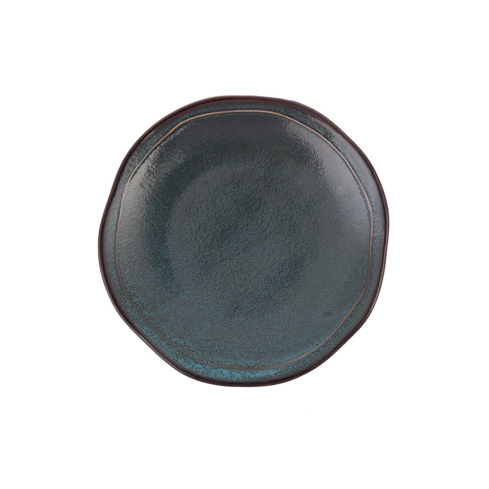 D&V Ston Porcelain Dinnerware Salad Plate, 8-Inch, Set of 6