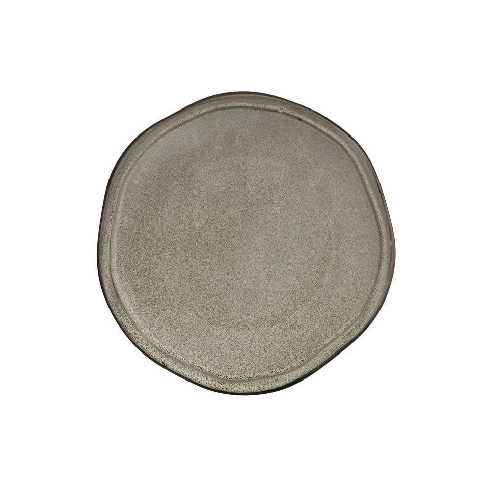 D&V Ston Porcelain Dinnerware Salad Plate, 8-Inch, Set of 6, Mist