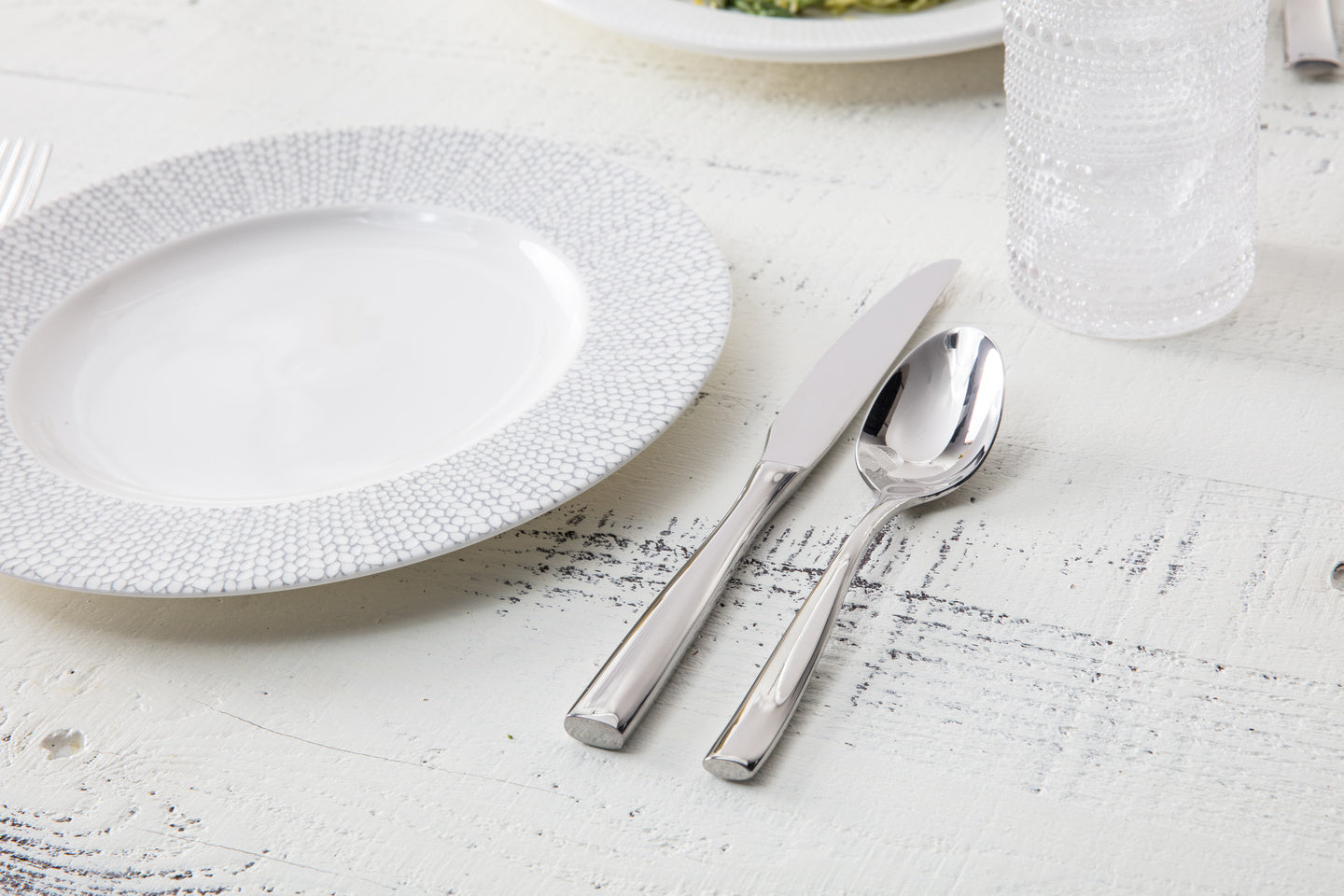 Fortessa Lucca Flatware Set, 5-Piece, Polished Stainless
