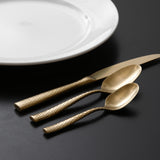 Fortessa Lucca Flatware Set, 5-Piece, Gold