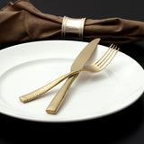 Fortessa Lucca Flatware Set, 20-Piece, Gold