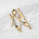 Fortessa Lucca Flatware Set, 20-Piece, Gold