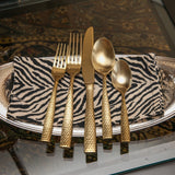 Fortessa Lucca Flatware Set, 20-Piece, Gold