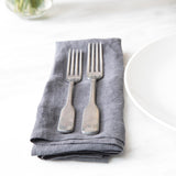 Fortessa Ashton Antiqued Flatware 5 Piece Place Setting, Stainless Steel