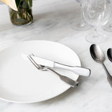 Fortessa Ashton Antiqued Flatware 5 Piece Place Setting, Stainless Steel