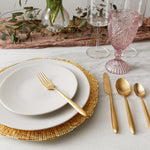 Fortessa Velo Brushed Flatware Set, 20-Piece, Brushed Gold