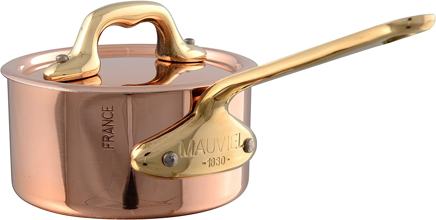Mauviel M'Minis Saucepan With Lid, 3.5 Inch