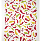 MU Kitchen Designer Print Kitchen Towel, Multiple Designs, Chili Peppers