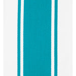 MU Kitchen Classic Cotton Stripe Towel, 20 x 30 Inch, Aquamarine