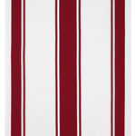 MU Kitchen Classic Cotton Stripe Towel, 20 x 30 Inch, Cabernet