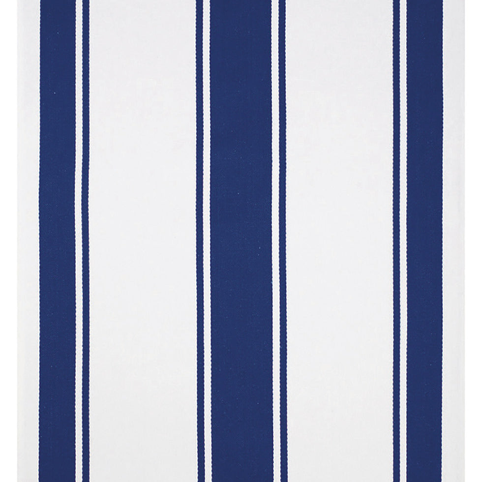 MU Kitchen Classic Cotton Stripe Towel, 20 x 30 Inch, Ink Blue