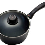 Swiss Diamond Nonstick Induction Saucepan With Lid, 2.2 Quart