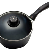 Swiss Diamond Nonstick Induction Saucepan With Lid, 2.2 Quart