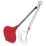 Cuisipro 13 Inch Fish Tongs Stainless Steel Silicone Locking Long Seafood