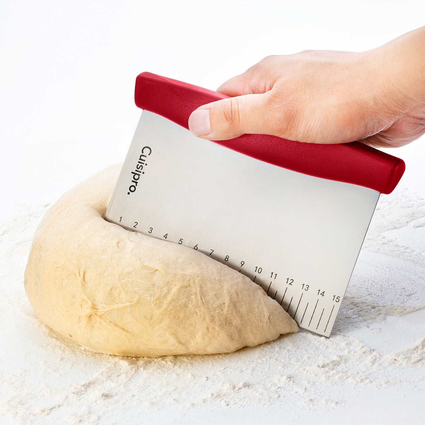 Cuisipro Dough Cutter & Scraper, Red
