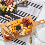 Cuisipro Fiber Wood Paddle Cutting Board, 18-Inch x7.5-Inch, Slate