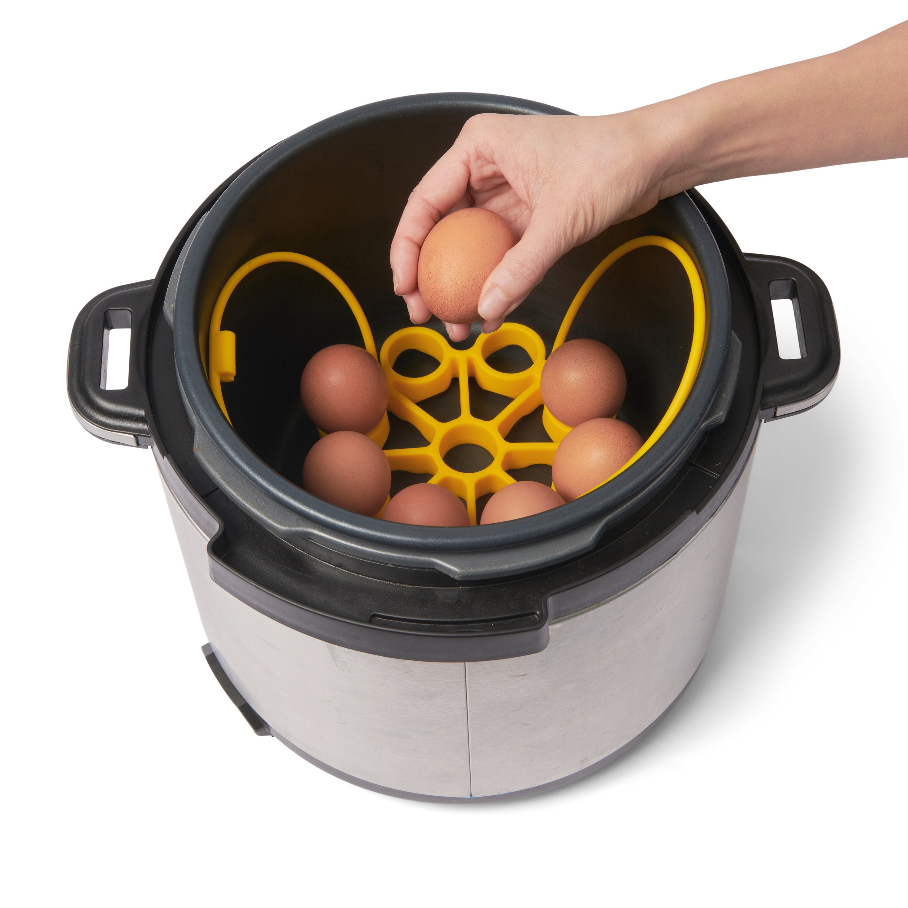Cuisipro Silicone Egg Rack, Yellow