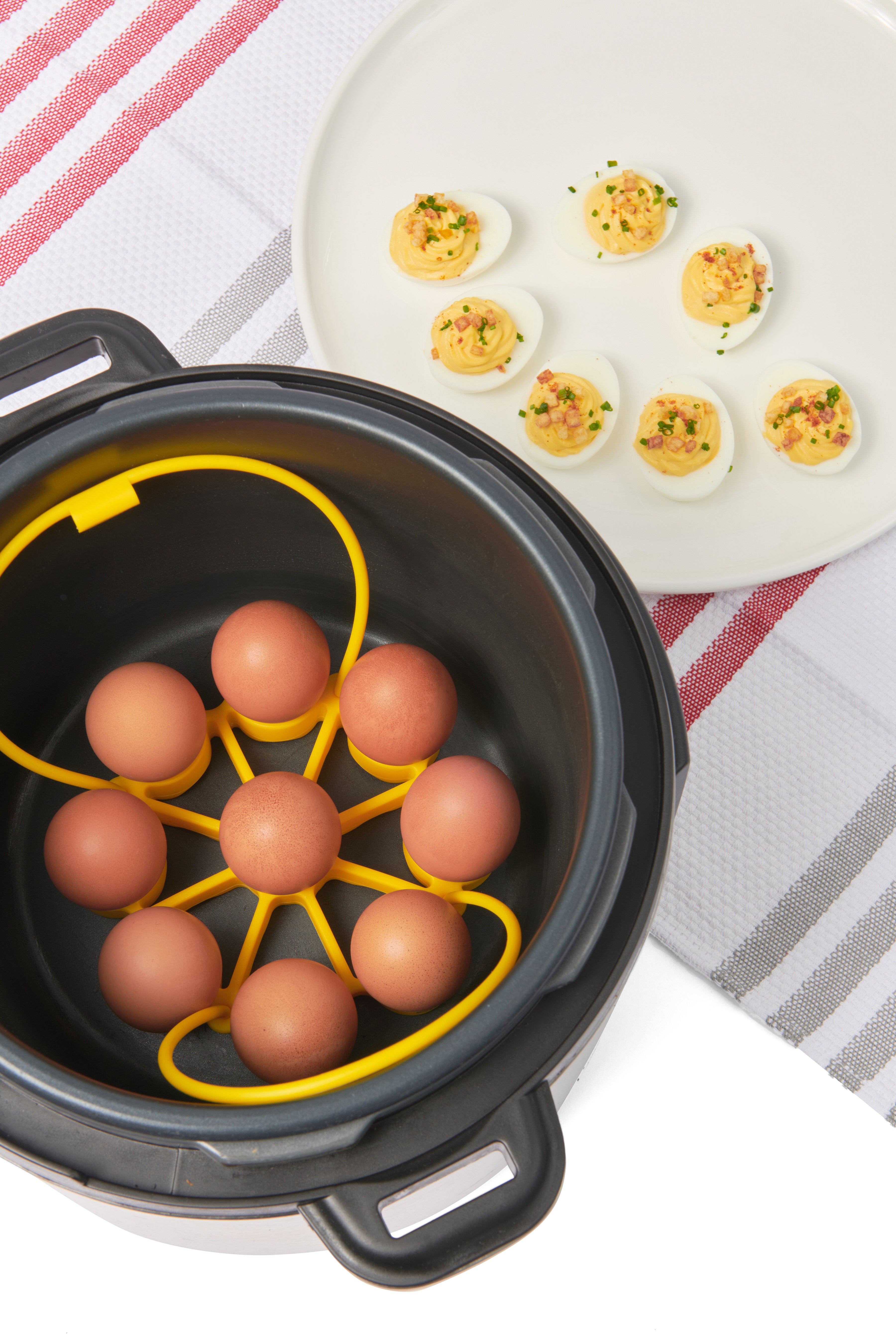 Cuisipro Silicone Egg Rack, Yellow