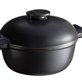 Emile Henry Delight 4.25 Quart Round Dutch Oven, Slate