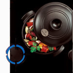 Emile Henry Flame Round Stewpot Dutch Oven, 2.6 Quart, Charcoal